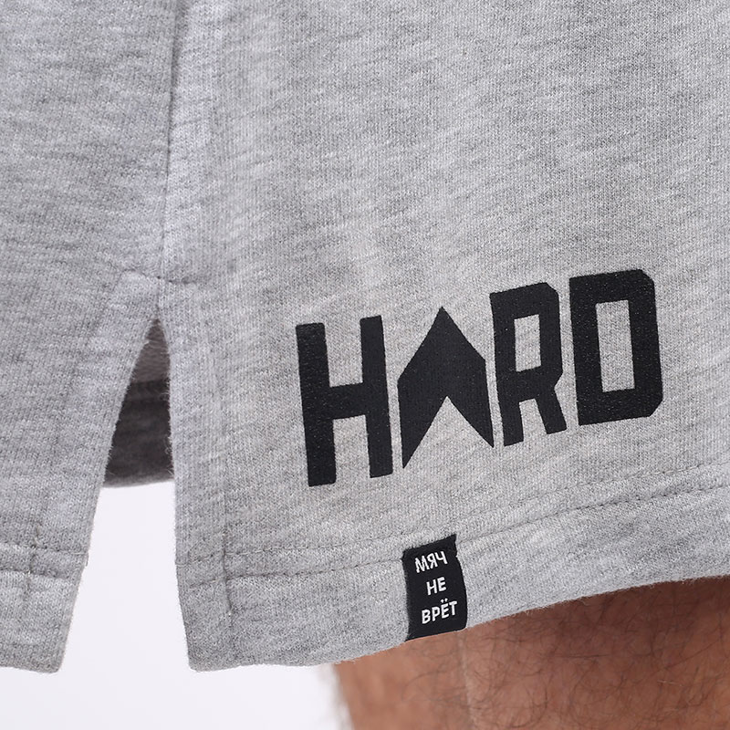 мужские серые шорты Hard Blank Shorts Hard Grey - цена, описание, фото 6